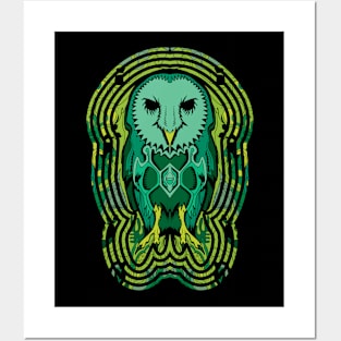 Psychedelic Owl Posters and Art